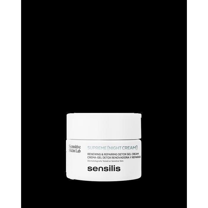 Crème de nuit - SENSILIS - SUPREME RENEWAL DETOX - Huile d'argan - Moringa oleifera - 50 ml