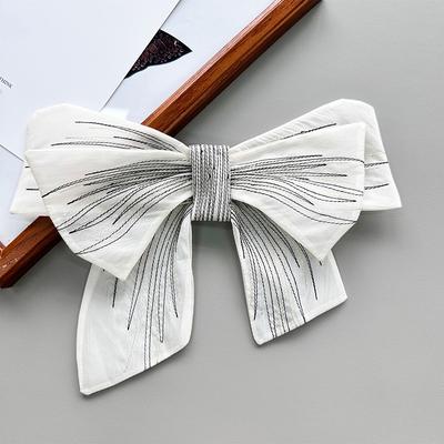 Große Chiffon Schleife Brosche Nadeln Handgefertigte Brosche Für Kleidung Hochzeitsparty Kleidung Accessoires Dekoration Party Schmuck Geschenke