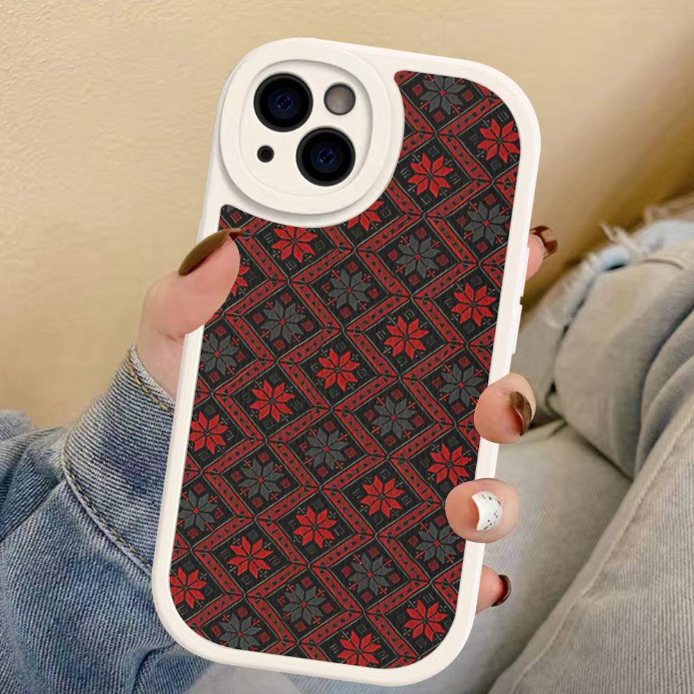 G-Ukraine Ornament Pattern Phone Case For IPhone 16 15 14 13 12 11 Pro Max Plus Leather Soft Cover