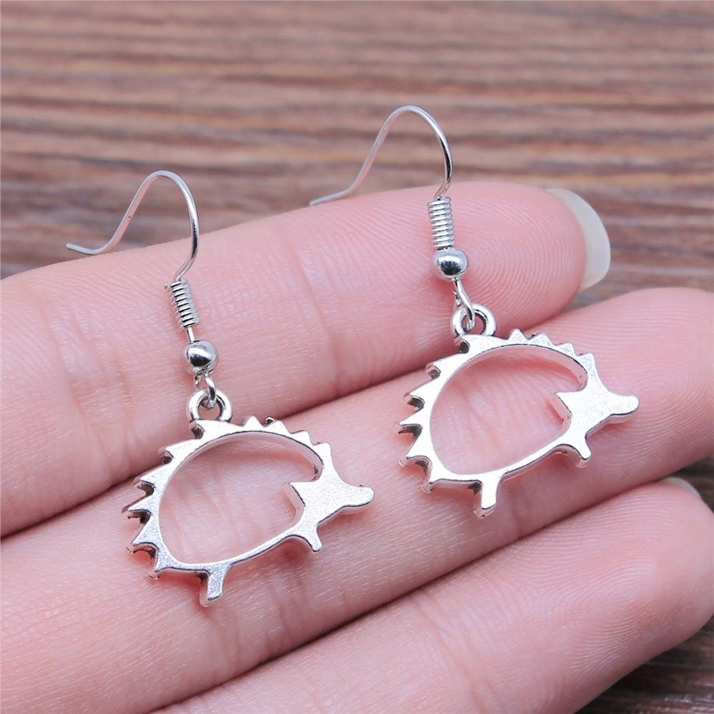 50 Styles Animal Pendant Dangle Earrings Drop Earrings Antique Silver Color Plated Unicorn Horse Elephant Snake Tiger Earrings