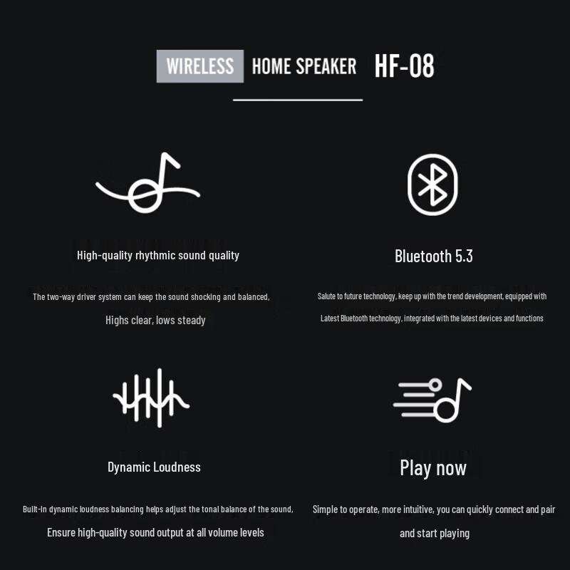 Bach Johann HF-08 Wireless Bluetooth Speaker