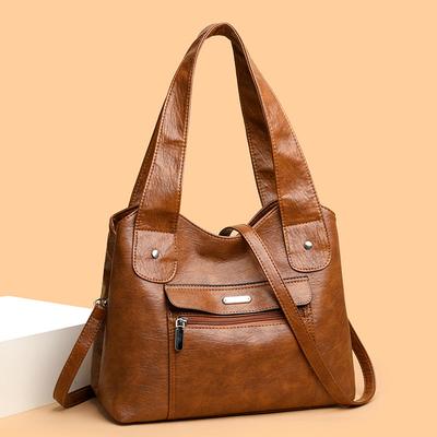 Sac à bandoulière rétro de grande capacité pour femme, fourre-tout tendance, nouvelle collection printemps