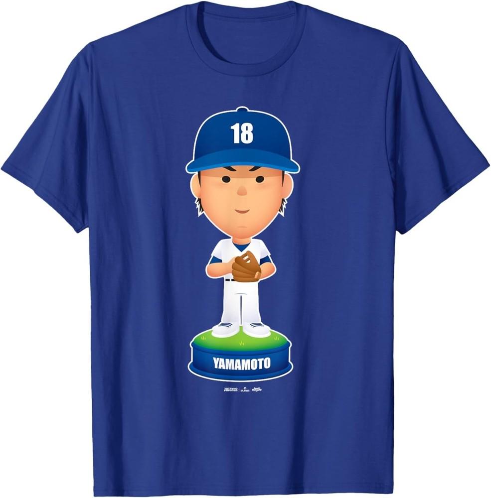 

Yoshinobu Yamamoto Los Angeles Baseball Bobblehead MLBPA T-Shirt L
