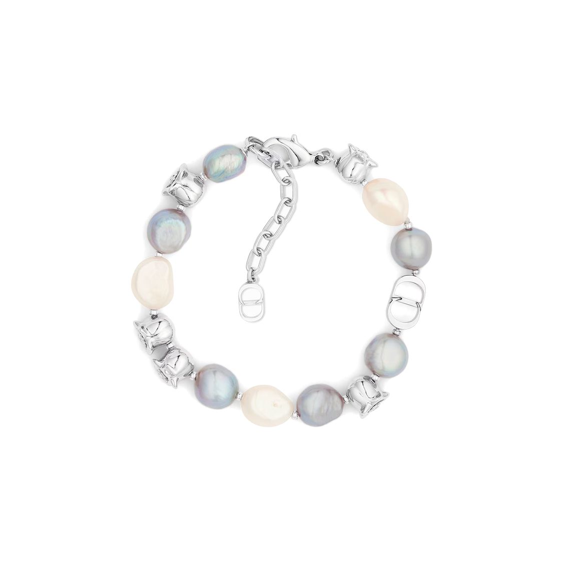 

Dior Lily Of The Valley Flower And CD Icon Bracelet Men Bracelet Multicolor B1661HOMGM_D207 F,Multicolor