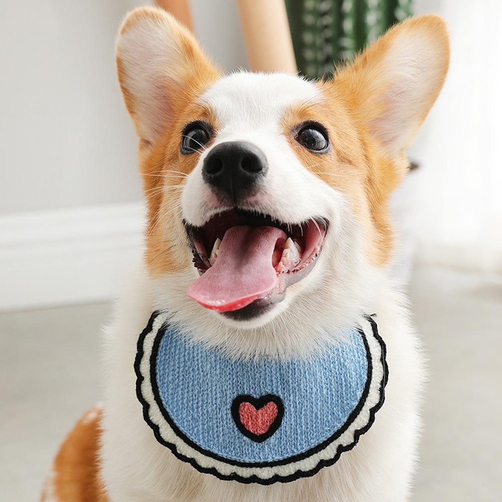 Haustierzubehör Zubehör Kleiner Hund Welpe Katze Verstellbares Woll-Hals-Handtuch Schal Halsband