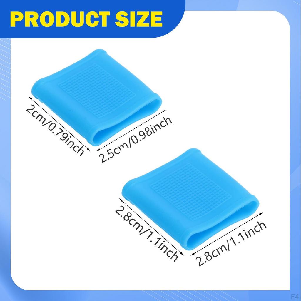 8 Stück Anti-Rutsch-Fingerspitzenhüllen Elastische Stützhülse