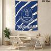 Custom Name Everton FC Wall Tapestry Aesthetic Wall Hanging Printed Fabric Blanket Decorative Tapestries for Bedroom Living Room Home Decor