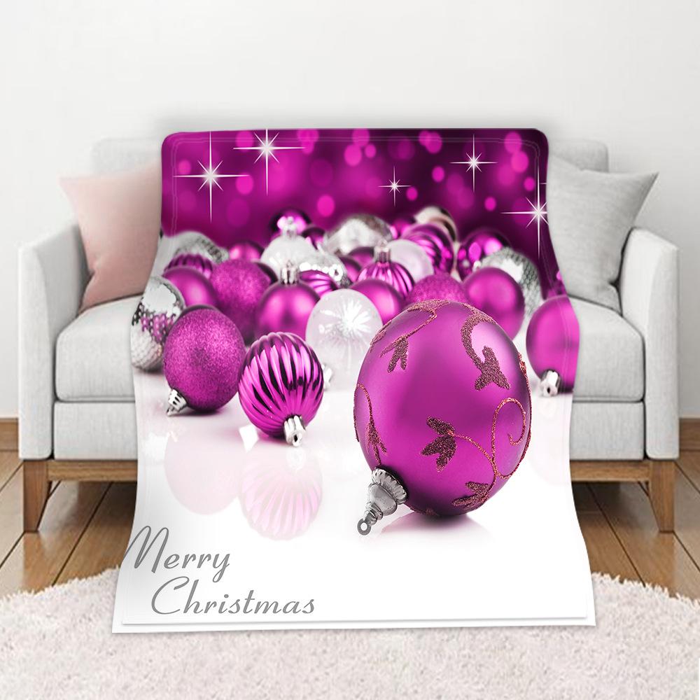 3D Merry Christmas Theme Flannel Throw Blanket Soft Lightweight Warm for Living Room Bedroom Bed Sofa Couch Kids Adults Gifts