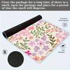 Large Mouse Pad Rubber Base Computer Mat Stain-resistant Floral Desk Pad  Work
