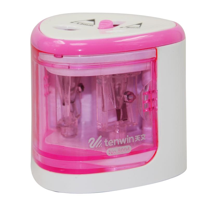 Automatic Pencil Sharpener Two-hole Electric Touch Switch Pencil Sharpener Stationery Home Office School Supplies