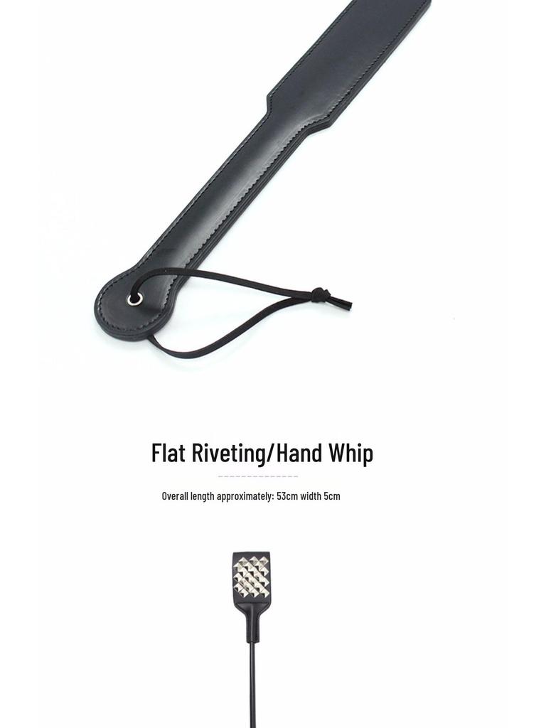 Long Handle Rivet Horsewhip: Erotic Spanking & Discipline Toy
