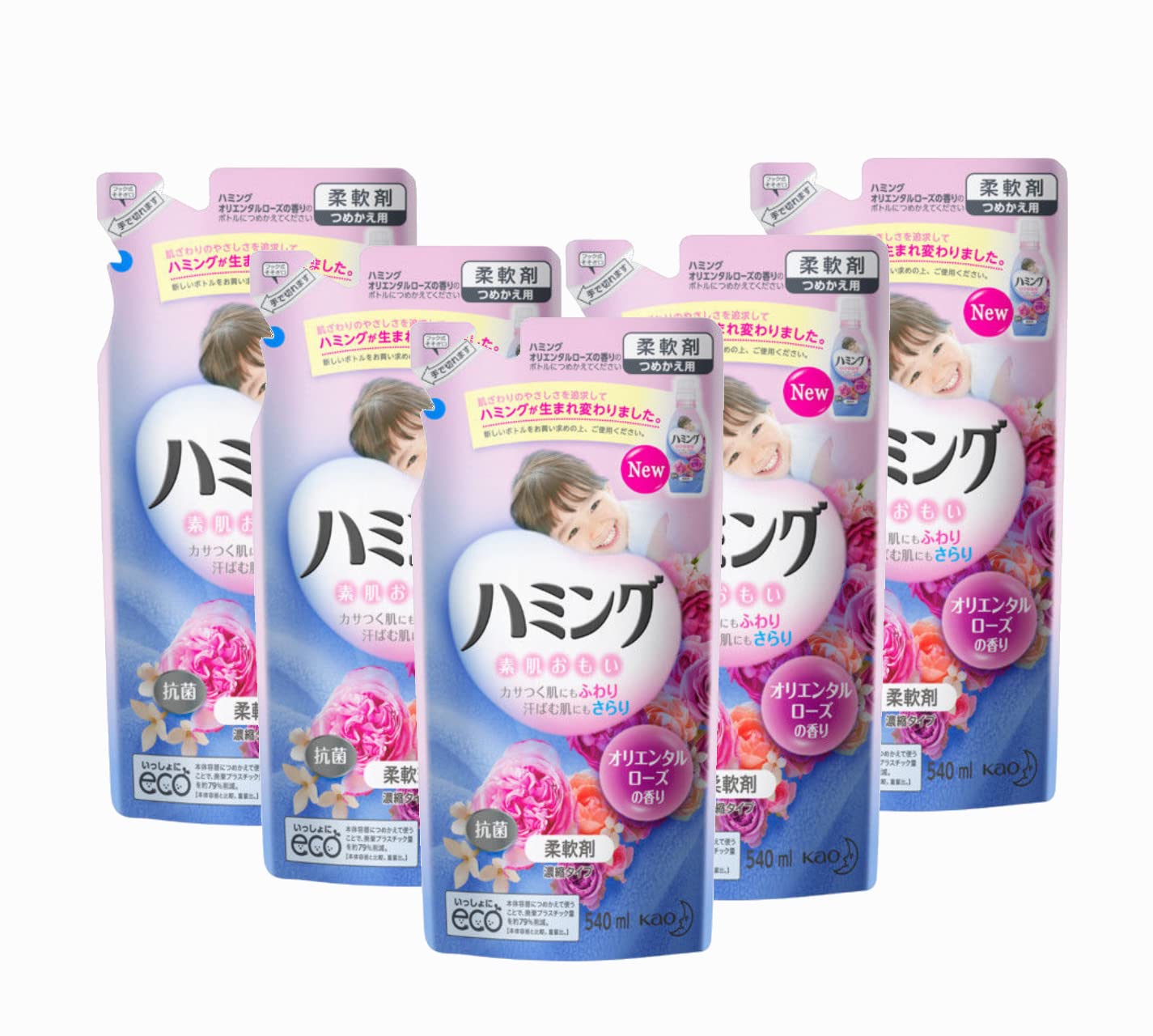 

Humming Oriental Rose Scent Refill 540ml x 5 pieces set [Kao]
