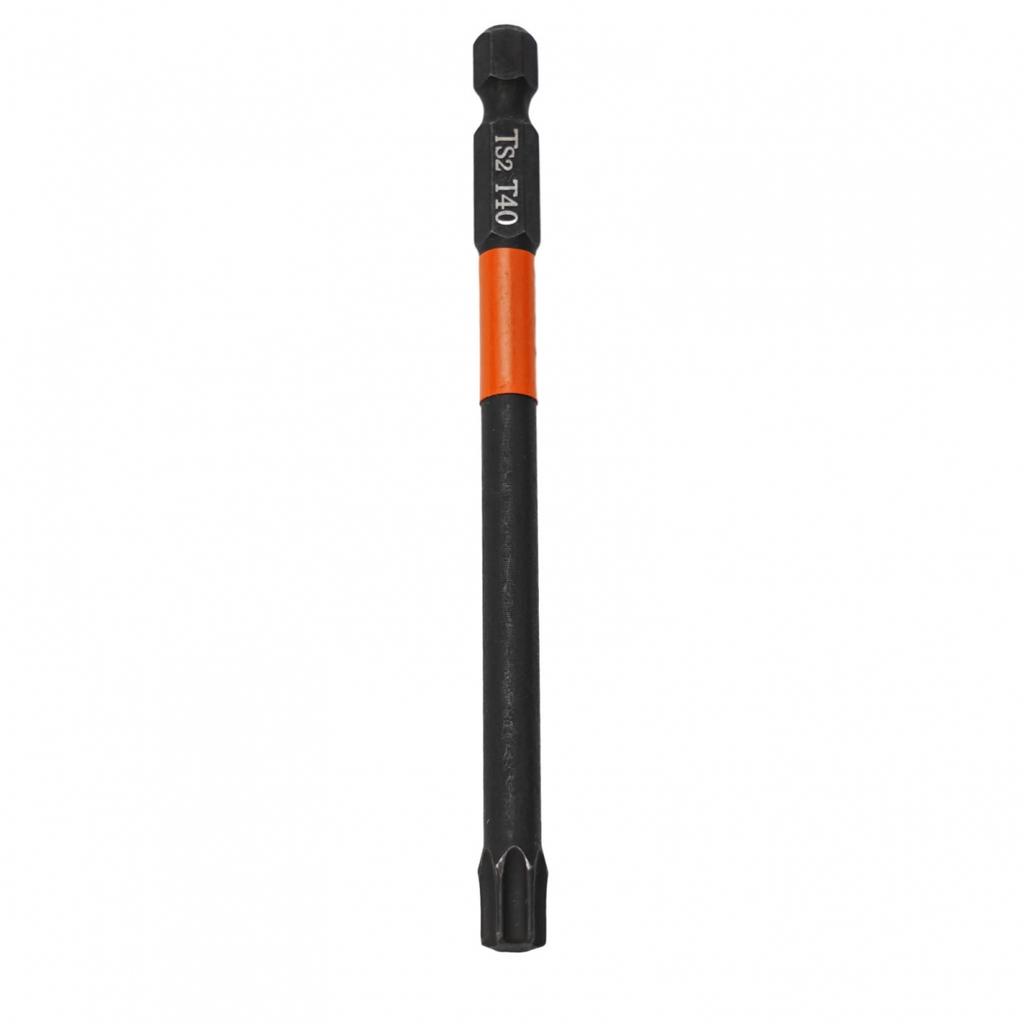 Practical Screwdriver Bit T10-T40 1/4 Hex Shank 100mm