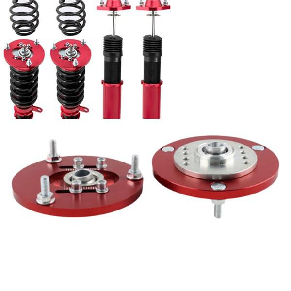 

Red + Silver Metal Front Upper Mount Car Camber Shock Absorber Pair None