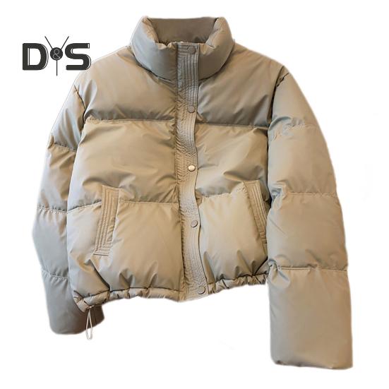 

Зимнее пуховое пальто с утолщенной подкладкой, воротником-стойкой, карманами, однобортное, ветрозащитное, с длинными рукавами, сохраняющее тепло, теплая повседневная верхняя одежда, хлопковая куртка XXL зелёный