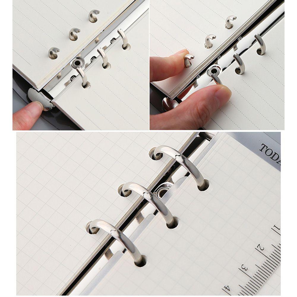 Card Storage Loose Leaf Folder Notebook School Office Supplies PVC Notebook Cover Ring Binder Cover