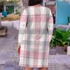 Women Plus Size V Neck Long Sleeve Printed Fitted Straight Midi Dress
