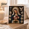 Pearl Painting Kit Sentimental Present DIY Faux Virgin Mary Faith Kit Art Religious Craft Set