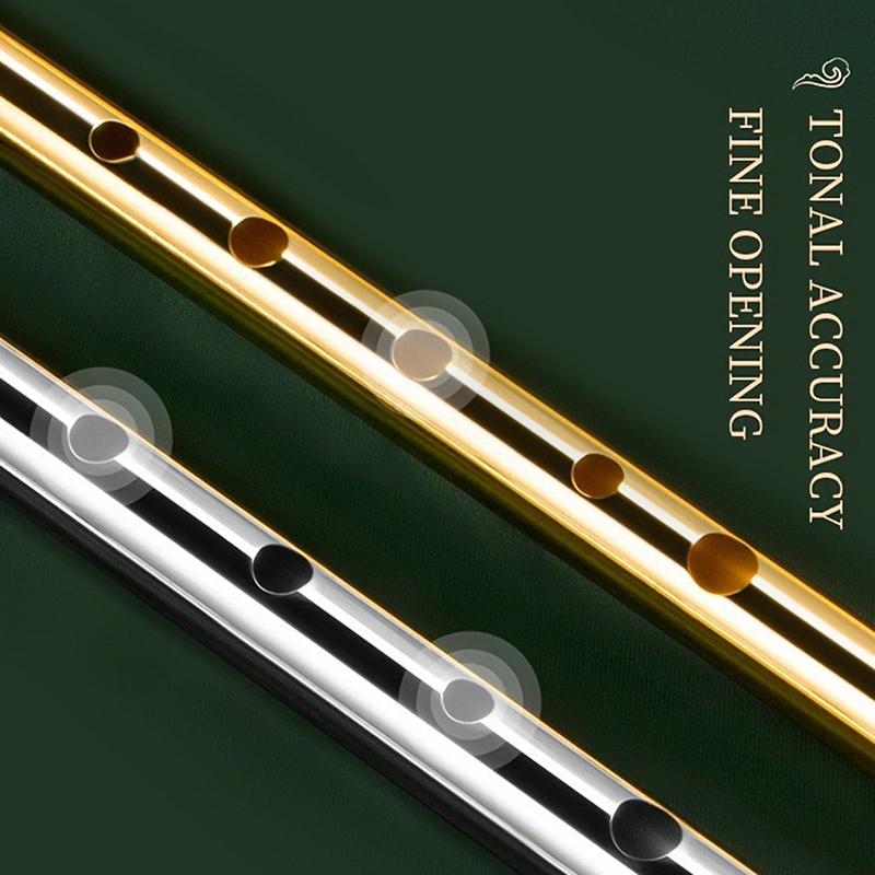 1 Stück authentische irische Pfeifenflöte, C/D-Tonart, Tin Penny Whistle mit 6 Löchern, perfektes traditionelles irisches Musikinstrument