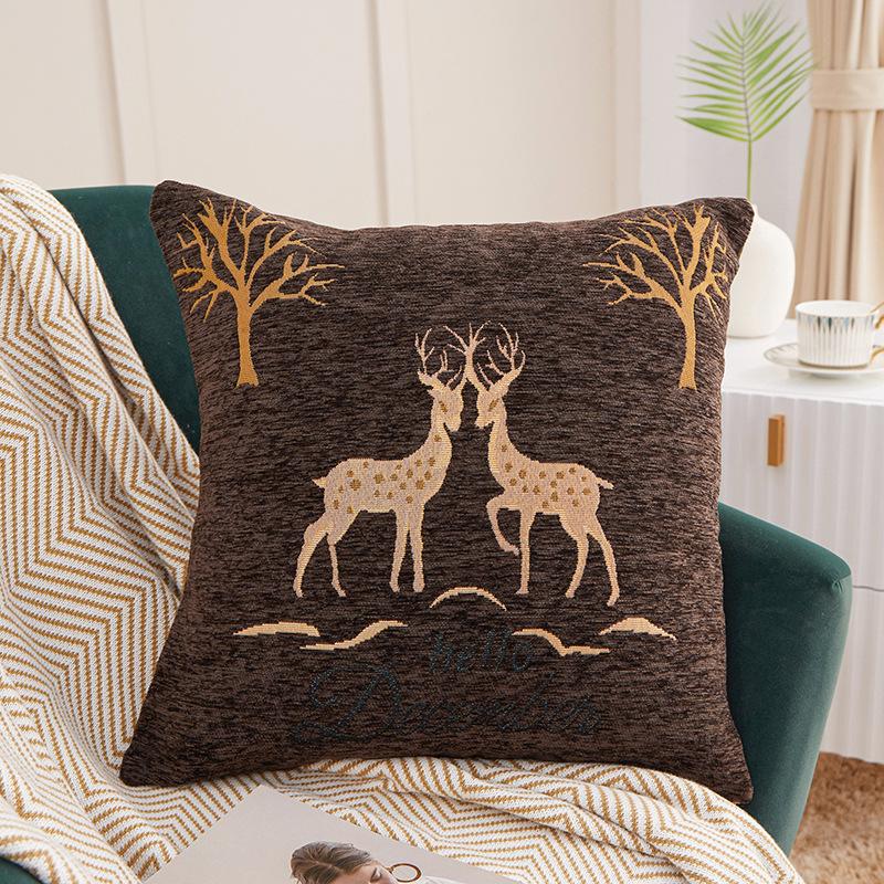 

Cushion Cover 45x45 Size Car Pillow Bed Bedside Cushion Creative Embroidery 45X45cm Pillow Cover