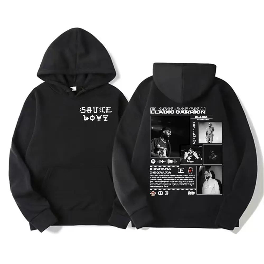 Rappeur Eladio Carrion album Merch sweat à capuche Hip Hop Punk Harajuku Hommes Femmes Sweat à capuche Haute qualité
