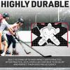 Folding Hockey Goal with Target for Goalie, Easy Setup Training Tool Adults