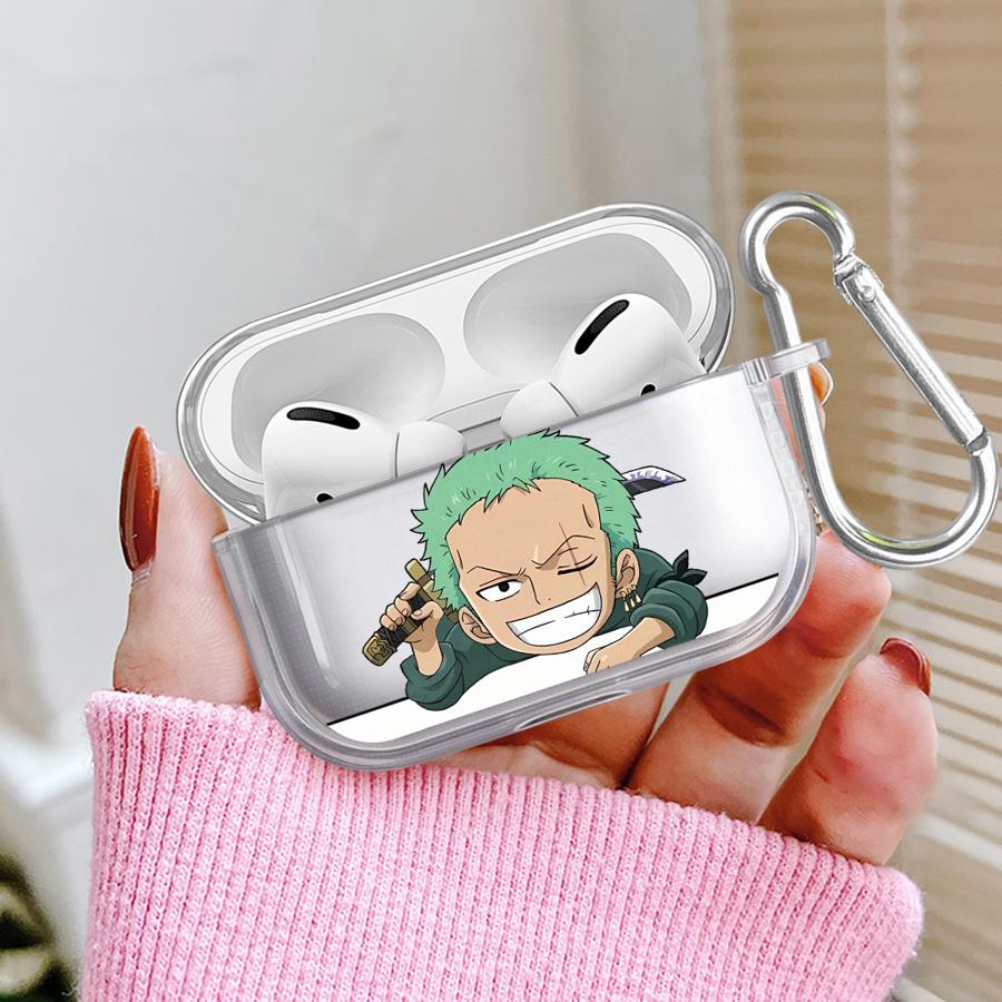 Clear Earphone Cases Cover Case For Airpods Pro3 4 Pro 1 2 3 Pro2 Ones P-Pieces Luffy Zoro