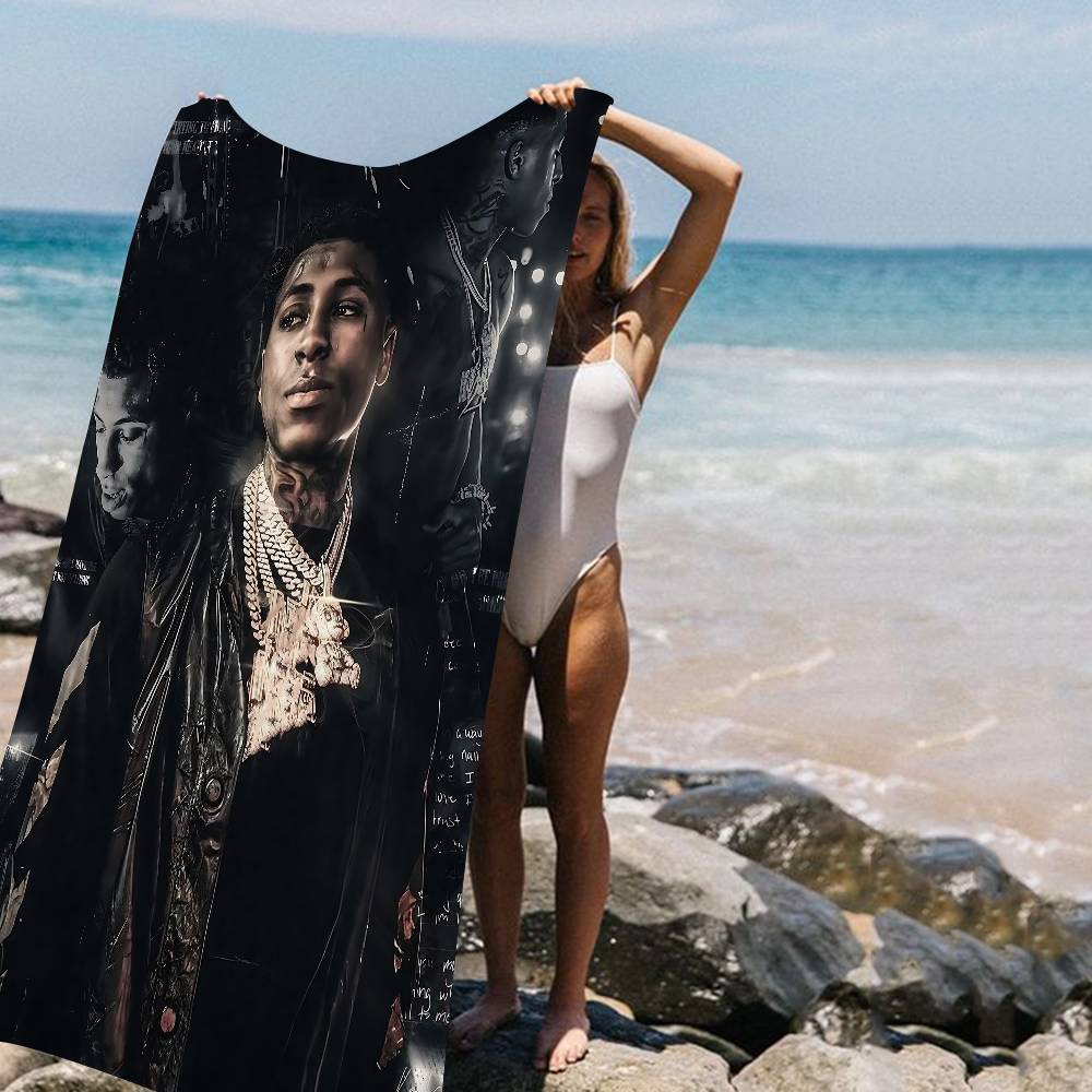 Singer YoungBoy Never Broke Again Microfiber Blanket Quick Drying Beach Towels Oversized Printing Super Absorbent Pool Towel