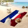 France Football Print Beach Towel Quick Dry Super Absorbent Soft Bath Towel for Swimming Beach Travel Fan Souvenir Gift