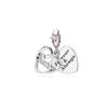 New copper Family Members Wife Daughter Mom Pendant Trinket Bead Compatible With Authentic Charm Bead Charms Bracelets Jewerly Accessories