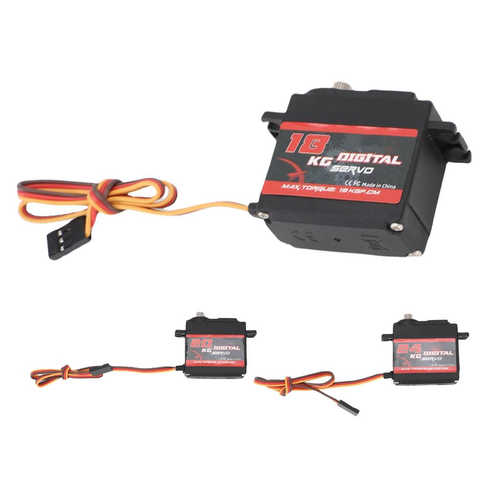 Digital Servo with Wire Metal Gear High Torsion Servo Motor for RC Car Truck Crawler Boat Robot 180 