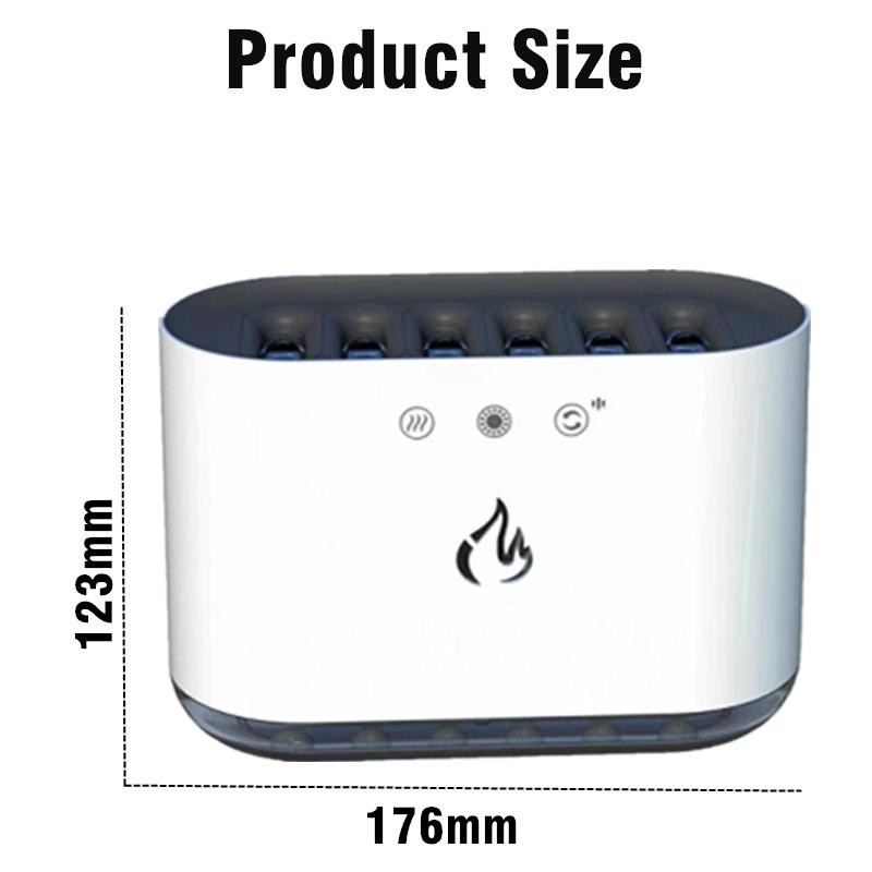 Humidifier With 6 Mist Outlets That Emit Fog With Music