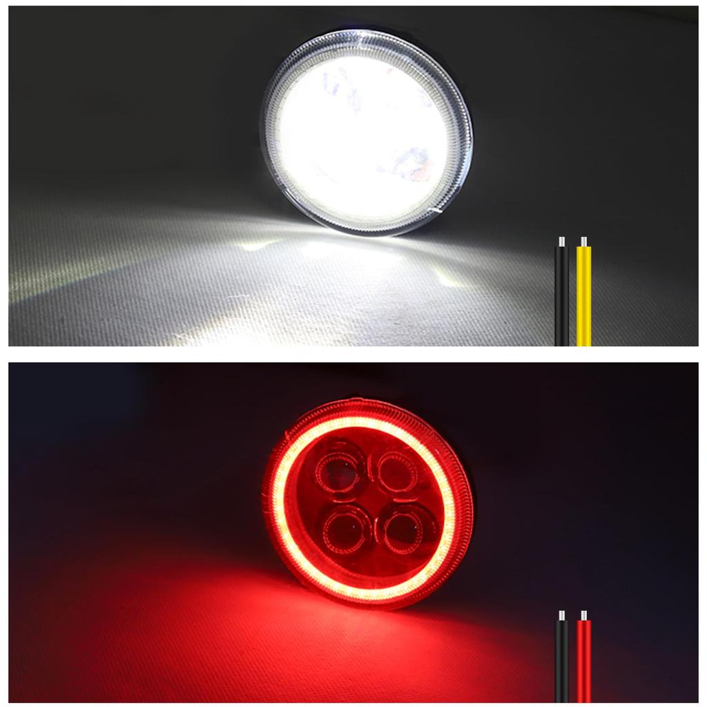 Aoling Motorcycle Fog Lamp LED Squid Ring Headlight Auxiliary Light