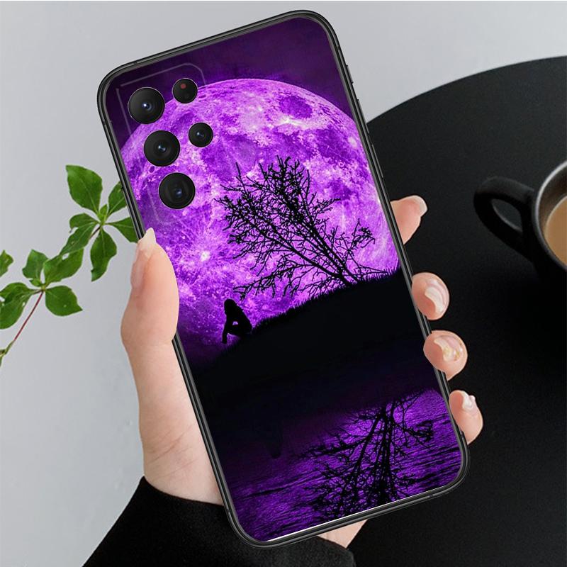 Phone Case for Samsung Galaxy A35 A55 A54 A15 A25 A05s A05 A22 A24 A52 A33 A34 M34 M14 M54 M23 Purple Aesthetic Case Funda
