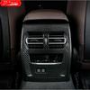 Car Styling Carbon Fiber Rear Air Conditioning Vent Frame Outlet Trim Strip Covers Stickers For Bmw 3 Series G20 G28 Accessories