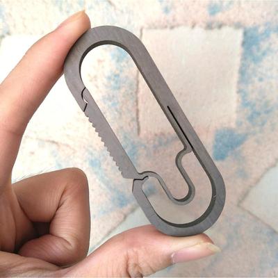 Moschettone in Lega di Titanio Leggero, Portachiavi a Molla, Accessori a Clip