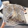 Silk scarf femininity small square scarf decoration 71 professional small square scarf silk scarf summer thin versatile scarf French headband