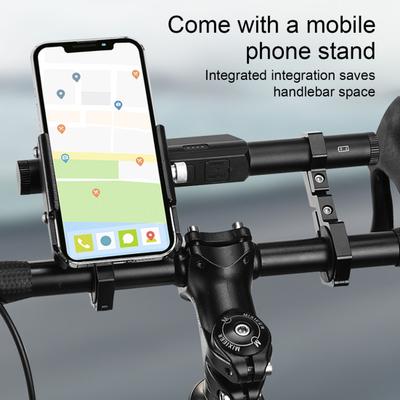 Extensor de Guidão de Bicicleta Lâmpada 6 Modos Ajustável Leve Impermeável Extensão de Guidão de Bicicleta