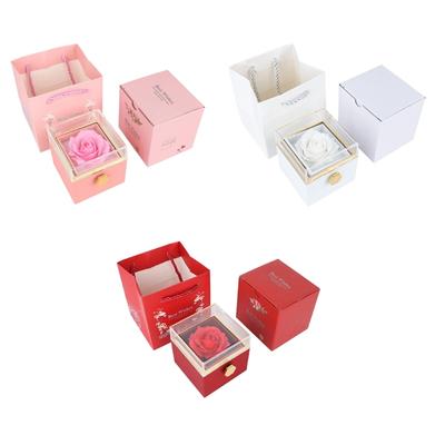 Acrylic Jewelry Storage Box for Organization Easy Viewing Materials Romance Valentines Gift