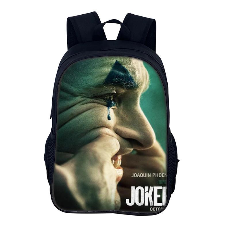 Joker Small Backpack For Men Women Casual Nylon School Bag With Adjustable Straps