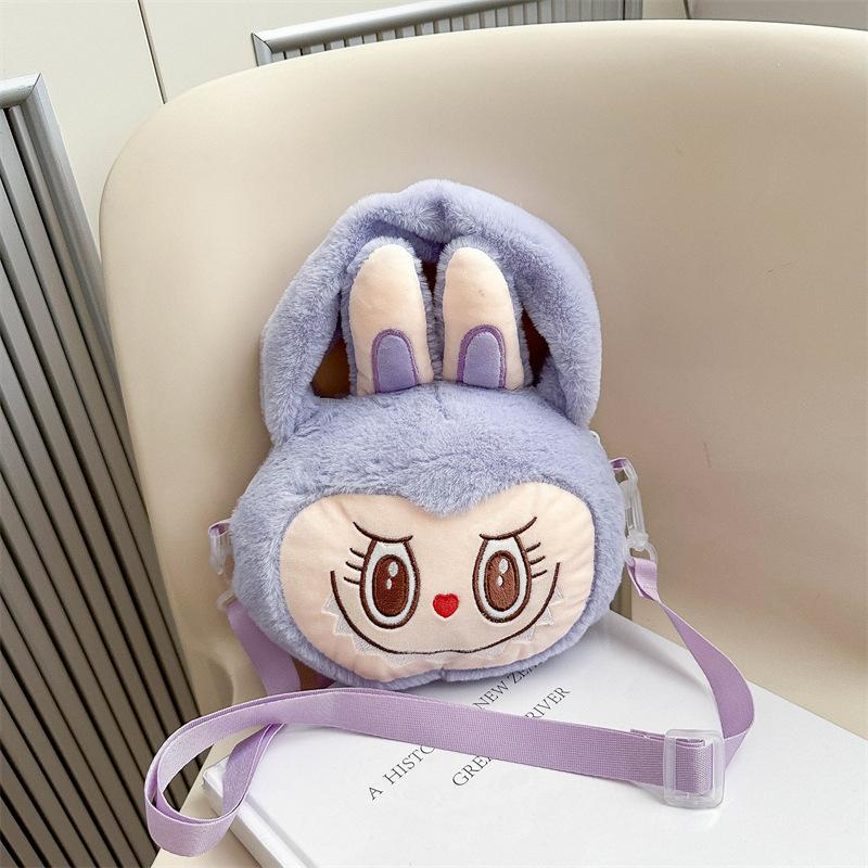 Elf Cartoon Peripheral Plush Toy Cute Labubu Shoulder Bag Girly Crossbody Storage Bag