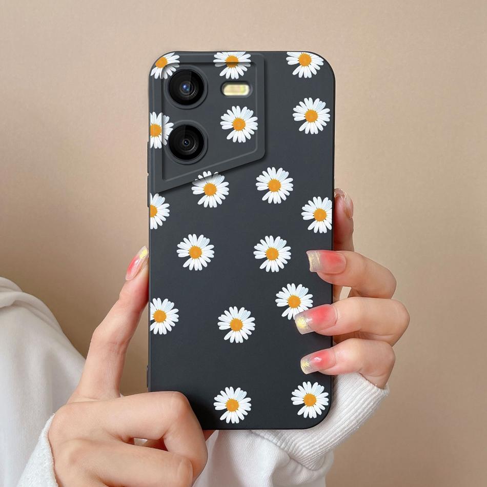Case For Tecno Pova 5 Pro Floral Pilot Soft Liquid Silicone Camera Lens Protection Anti Drop Back Cover For Tecno Pova5 Pro Capa