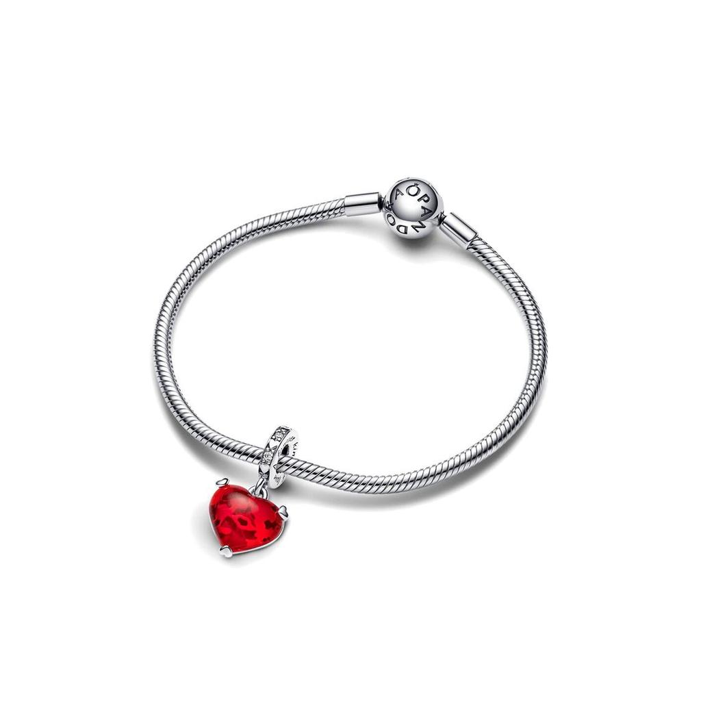 Pandora Disney Fashionable Versatile Exquisite Glass Pendant Women pendant Red 792522C01