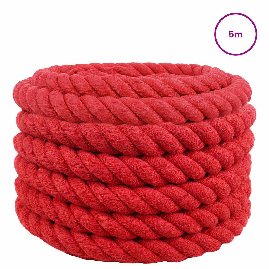 Red Rope 4 x 4 x 500 cm Cotton