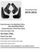 Mudguard Leather Modification for Mitsubishi Lancer EX 2010-2016