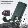 Bracket Holder Card Bag Kits Cowhide Leather Case For iPhone 15 Pro Max 14 Plus 13 Pro 12 Magnetic Wallet Stand Flip Phone Cover