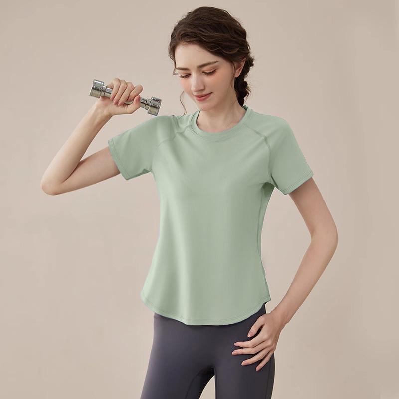 2025 Women's Summer Yoga Short Sleeve Sports Fitness T-shirt