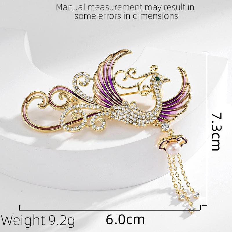 

Модная и красочная женская роскошная брошь в виде птицы, мужские роскошные повседневные ювелирные подарки, креативная брошь в виде птицы