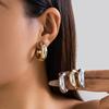 Fashionable C-shaped Earrings with Unique Design, High-end and Niche Earrings for Women