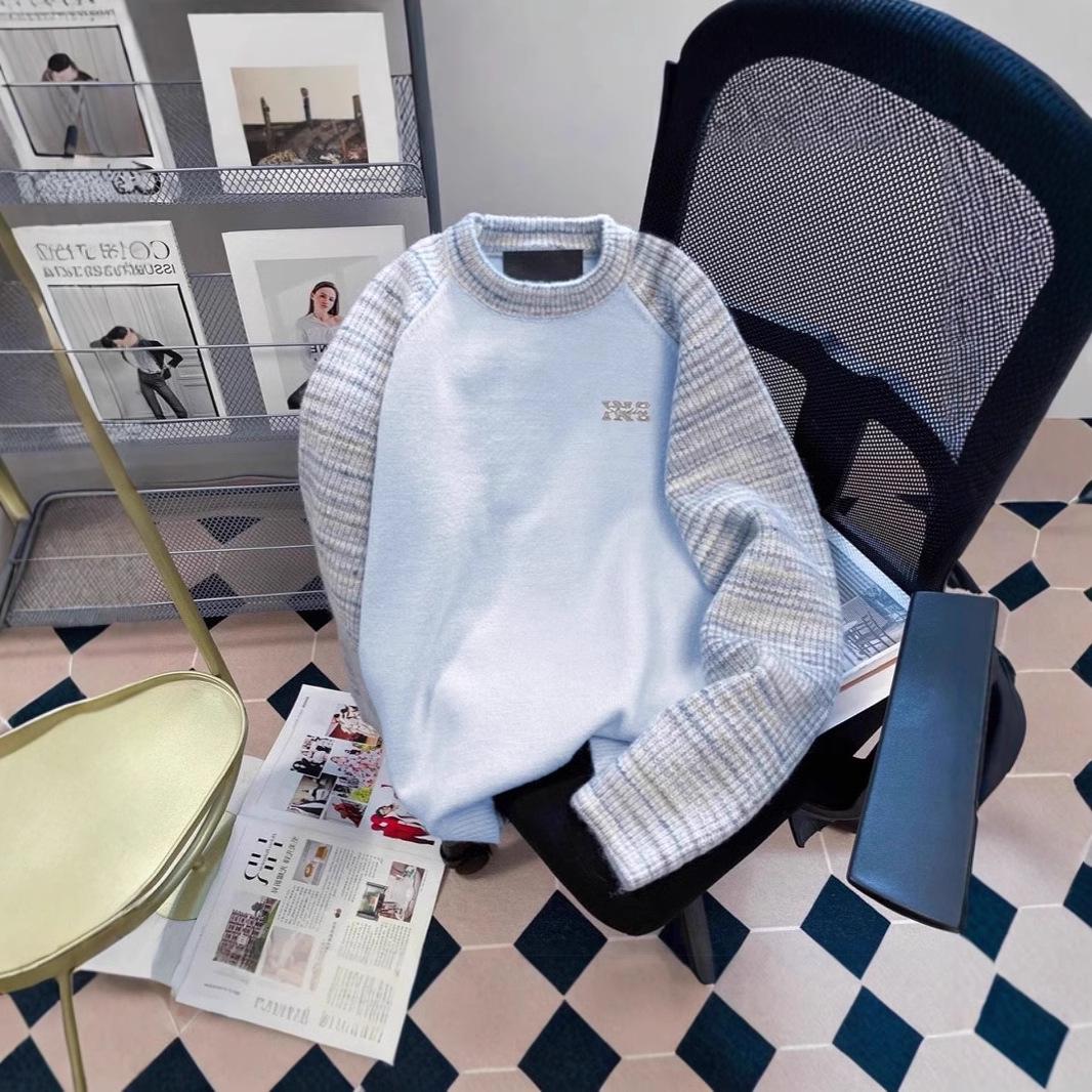 

Мужской утолщенный вязаный свитер в корейском японском стиле - Модный свободный крой для осени и зимы, стиль Ins Hong Kong Medium синий